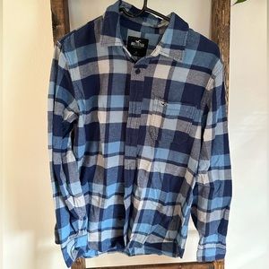 Hollister Blue Men’s Flannel - Size M.